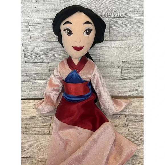 Disney Store Princess Mulan Plush Doll 20" Authentic Soft Stuffed Rag - Picture 2 of 10
